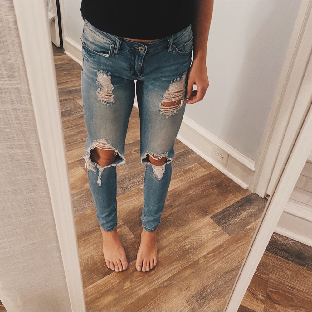 S.O.N.G Blue ‘Rocker Skinny Midrise Ankle’ Jeans